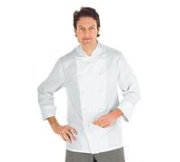 Giacca Cuoco Classica Bottoni Antipanico - Isacco Bianco L