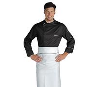 Giacca cuoco Bilbao - Isacco Nero+bianco M