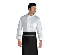 Isacco 059331 Cuoco Bilbao Giacca, Taglia S, Nero/Bianco