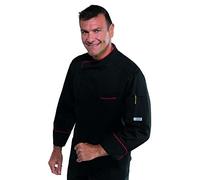Giacca cuoco Bilbao - Isacco Nero+rosso L