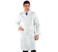 Isacco 060300 Doppio Petto Medico Camice, Taglia S, Bianco