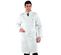 Isacco 060300 Doppio Petto Medico Camice, Taglia XXL, Bianco