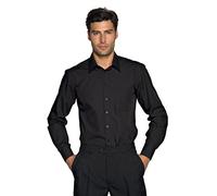 Isacco 061601 Cartagena Uomo Camicia, Taglia L, Nero