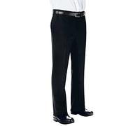 Isacco 063501 Uomo Pantalone senza Pinces, Taglia 46, Nero