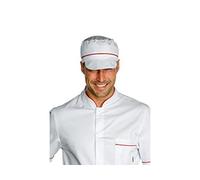 Isacco 077007 Charly Cappello con Rete, Bianco/Rosso
