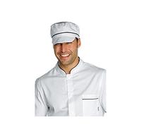 Isacco 077011 Charly Cappello con Rete, Bianco/Nero