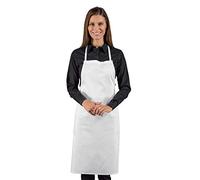 Isacco 087000S Pettorina Grembiule senza Tasca, Taglia 70cm x 90cm, Bianco