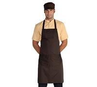 Isacco 087017 Pettorina Grembiule con Tasca Arrotondata, Taglia 70cm x 90cm, Cacao