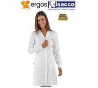 Isacco Camice da Donna VALENCIA Slim 100% Cotone Satin Manica Polsini Sfiancato