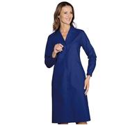 ISACCO Camice da Lavoro da Donna con Manica Lunga in Poliestere Cotone (Blu)