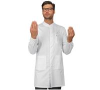 ISACCO Camice da Lavoro DOVER Uomo in Cotone Elasticizzato (Bianco)