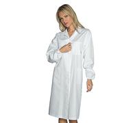 Isacco Camice Donna Antinfortunistico Bianco, Bianco, M, 100% Cotone