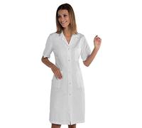 Isacco Camice Donna - Isacco Bianco, Bianco, L, 65% Poliestere 35% Cotone, Mezza Manica, Bottoni a pressione - Tessuto 195 gr/m²