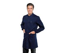 Isacco Camice Dover Blu, Blu, XXL, 65% Poliestere 35% Cotone, Manica Lunga