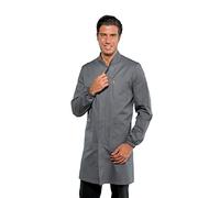 Isacco Camice Dover Grigio, Grigio, M, 65% Poliestere 35% Cotone, Manica Lunga