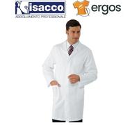 Isacco CAMICE Lungo Uomo Lavoro 100% Cotone Divisa Medico Alimentare Industria
