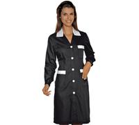 Isacco Camice POSITANO Manica Lunga Misto Cotone Collo Tasche Contrasto da Donna
