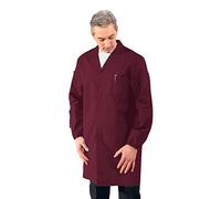 Isacco Camice Uomo Bordeaux, Bordeaux, XL, 65% Poliestere 35% Cotone, Manica Lunga, Bottoni a pressione
