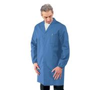 Isacco Camice Uomo - Isacco Azzurro, Azzurro, XL, 65% Poliestere 35% Cotone, Manica Lunga, Bottoni a pressione