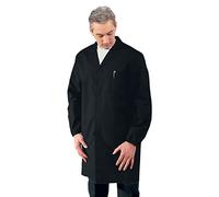 Isacco Camice Uomo - Isacco Nero, Nero, L, 65% Poliestere 35% Cotone, Manica Lunga, Bottoni a pressione