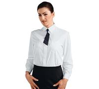 Isacco Camicia Donna Bianco Bianco, Bianco, S, 65% Poliestere 35% Cotone, Manica Lunga