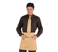 Isacco Camicia Unisex Cacao, Cacao, XXL, 65% Poliestere 35% Cotone, Manica Lunga