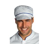 Isacco Cappello Charly - Isacco Bianco+Blu Cina, Bianco+Blu Cina, 65% Poliestere 35% Cotone, Con rete