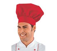 Isacco Cappello Cuoco Rosso, Rosso, 65% Poliestere 35% Cotone