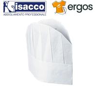 Isacco CAPPELLO CUOCO Unisex in TNT 23 cm 10 Pezzi Bianco Regolabile Chef Cucina