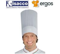 Isacco CAPPELLO CUOCO Unisex in TNT 30 cm 10 Pezzi Bianco Regolabile Chef Cucina
