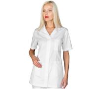 ISACCO Casacca ATENE Donna Mezza Manica in 100% Cotone (Bianco)