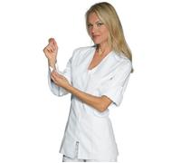 ISACCO Casacca BENIDORM Donna in Poliestere Cotone (Bianco)