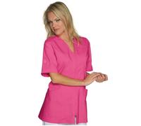 ISACCO Casacca BENIDORM Donna Mezza Manica in Poliestere Cotone (Fuxia)