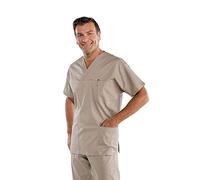 Isacco Casacca Collo a V Tortora, Tortora, XL, 65% Poliestere 35% Cotone, 195 gr/m²