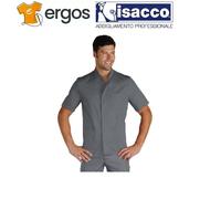 ISACCO Casacca Coreana CORFU' Mezza Manica Unisex in Policotone Grigio osteopata