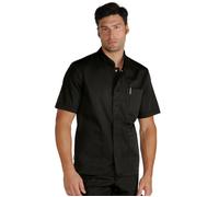 ISACCO Casacca Coreana Extralight Mezza Manica Unisex in Policotone (Nero)