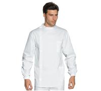 ISACCO Casacca Dentista Unisex in 100% Cotone (Bianco)