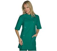 ISACCO Casacca Dentista Unisex Mezza Manica in 100% Cotone (Verde)