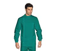 Isacco Casacca Dentista Verde, Verde, XXL, 100% Cotone, Manica Lunga