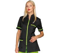 Isacco Casacca FLORIDA Manica Corta Zip Intera Collo Coreana Estetista Dentista