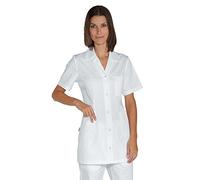 Isacco Casacca Marbella Bianco, Bianco, XL, 65% Poliestere 35% Cotone, Mezza Manica, Bottoni a pressione - Tessuto 150 gr/m²