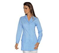 Isacco Casacca Marbella Celeste, Celeste, L, 65% Poliestere 35% Cotone, Manica Lunga, Bottoni con Asola