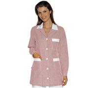 ISACCO Casacca MARBELLA Donna in 100% Cotone Piquet (Riga Bordeaux)