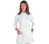 ISACCO Casacca Medica SIVIGLIA Donna in 100% Cotone (Bianco)