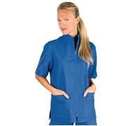 ISACCO Casacca SAMARCANDA Unisex Mezza Manica in 100% Cotone (Azzurro Ospedale)