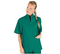 ISACCO Casacca SAMARCANDA Unisex Mezza Manica in 100% Cotone (Verde)