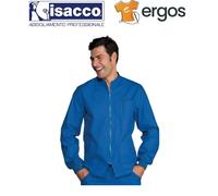Isacco Casacca SAMARCANDA Unisex Polsi Maglia in 100% Cotone Azzurro Ospedale