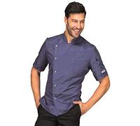 Isacco Giacca Cuoco Belfast Slim Super Dry Mezza Manica Blu/Nero