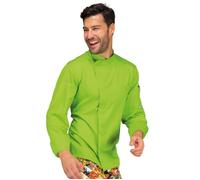 ISACCO Giacca Cuoco BILBAO Unisex in Poliestere Cotone (Verde Mela)