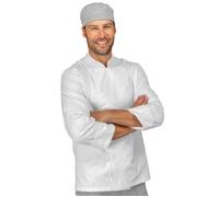 ISACCO Giacca Cuoco Unisex in 100% Cotone (Bianco)